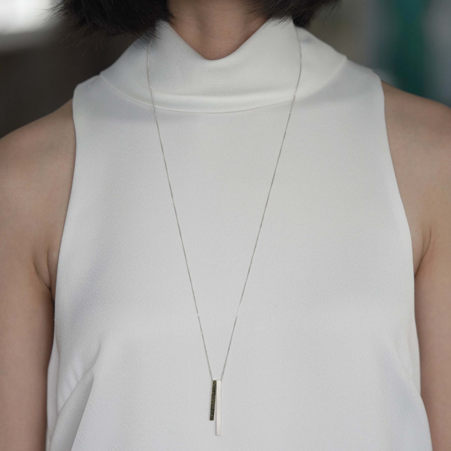 gold lack necklace